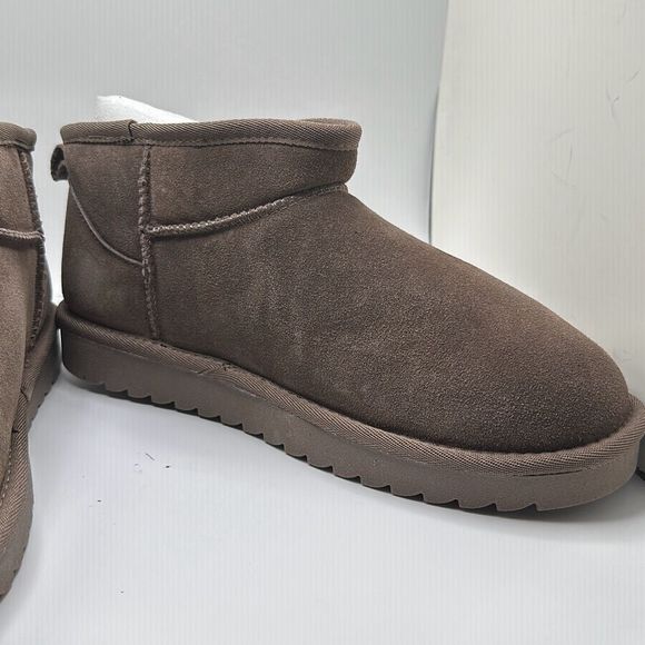 CUSHIONAIRE Women's pull on boot 10 TAUPE - Picture 6 of 7